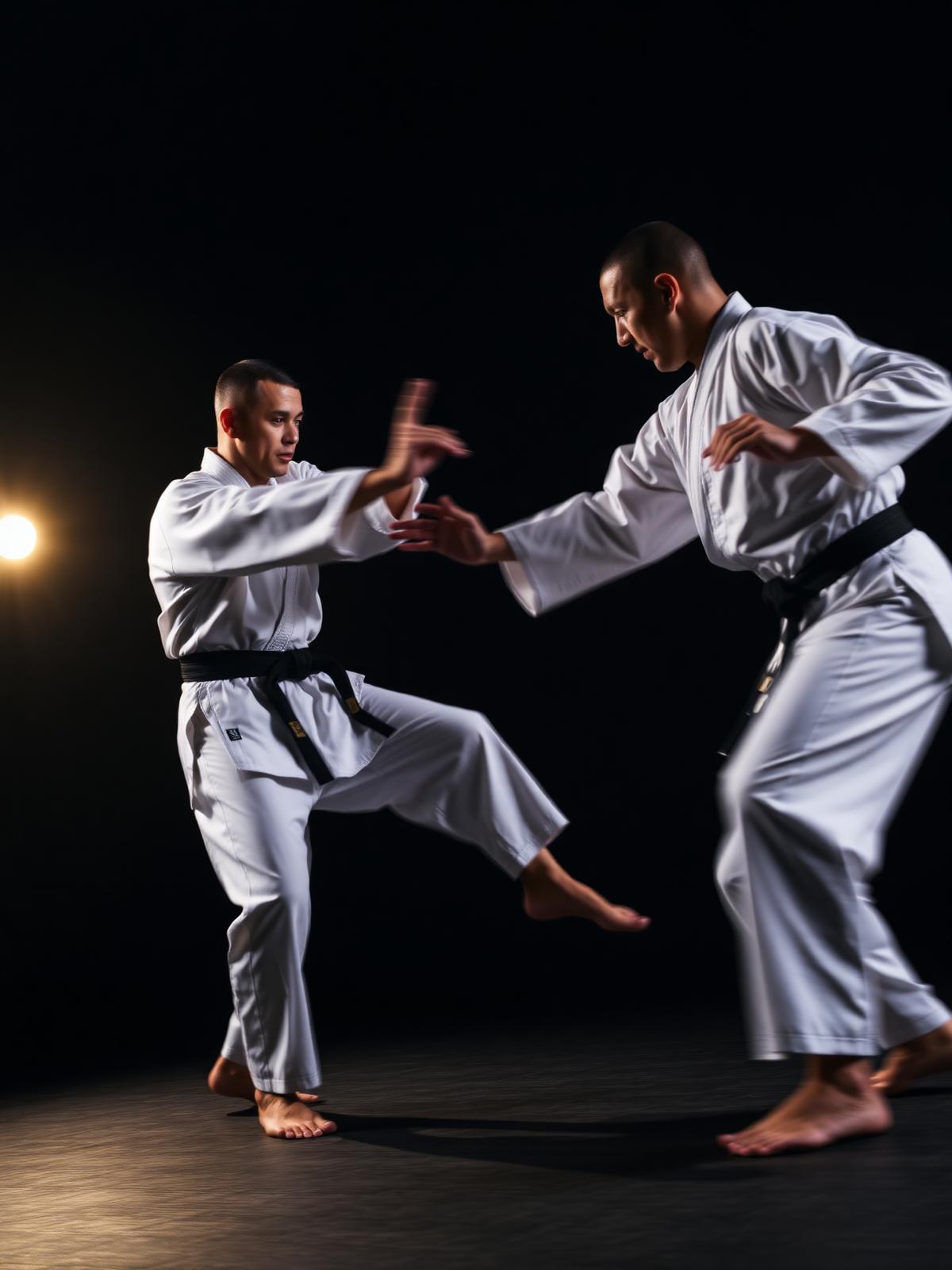 Karate self-defence drill